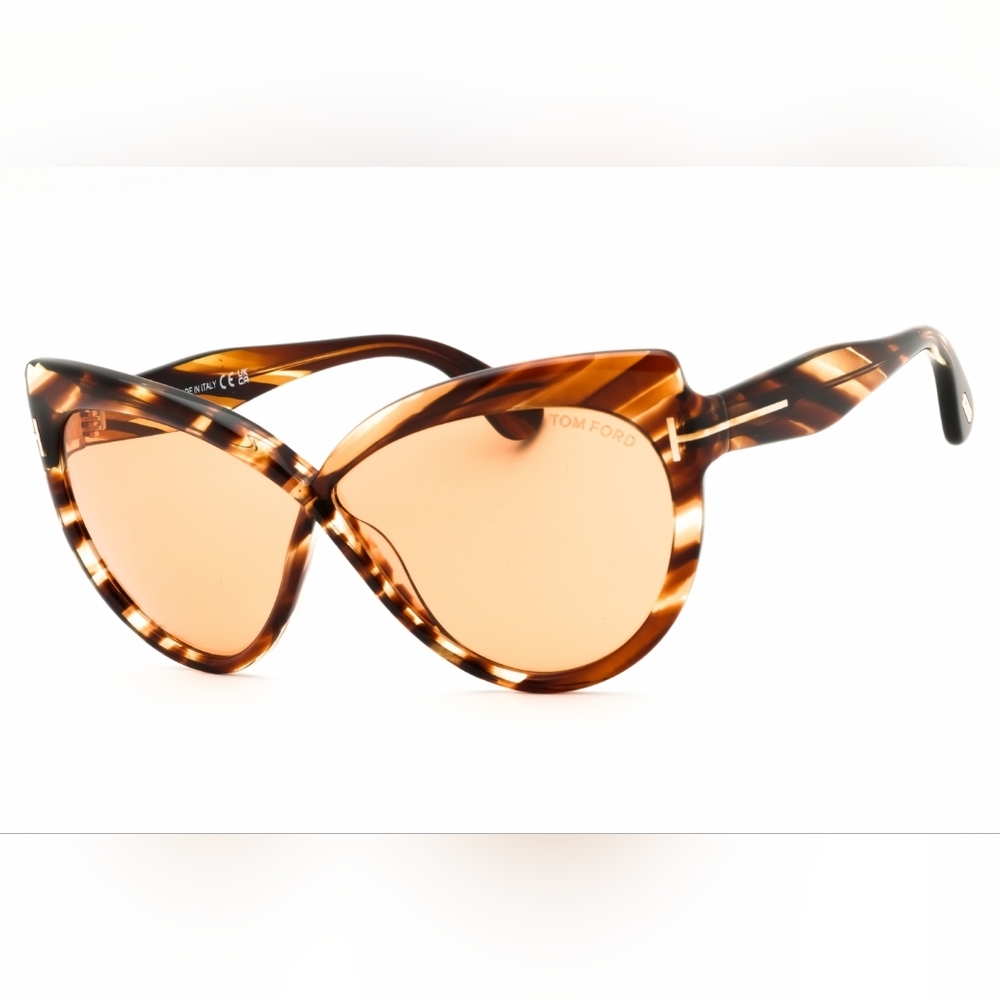 Tom Ford FT1196,  Women's Brown Cat-Eye Sunglasses, Size65X05X140.